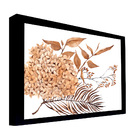 Quadro Decorativo 135x135 Cm Folha 044 Com Moldura Laqueada P