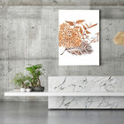 Quadro Decorativo 135x135 Cm Folha 044 Com Moldura Laqueada P