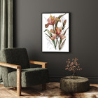 Quadro Decorativo 135x80 Cm Flor 019 Com Moldura Laqueada Pre