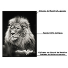 Quadro Decorativo 135x80 Cm Leão 008 Com Moldura Laqueada Pre