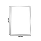 Quadro Decorativo 135x80 Cm Leão 008 Com Moldura Laqueada Pre