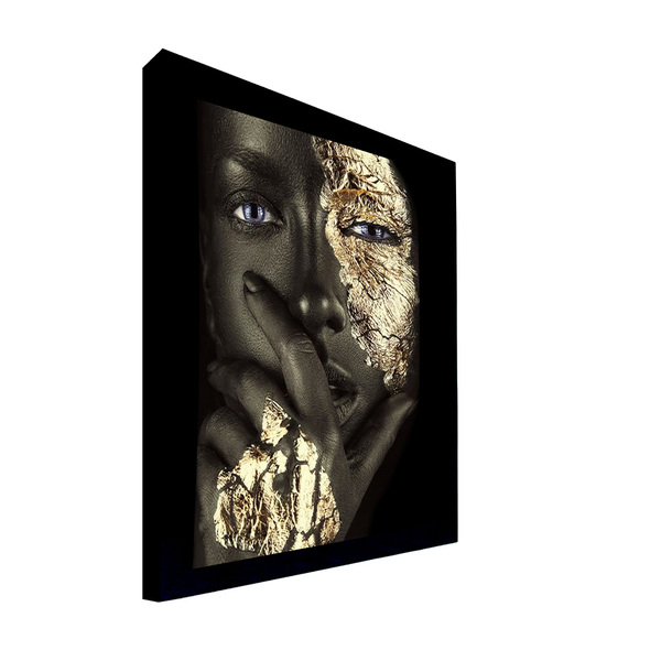 Quadro Decorativo 135x80 Cm Mulher 047 Com Moldura Laqueada P