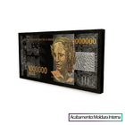 Quadro Decorativo 1 Milhão De Reais 100x50 Cm Moldura Interna