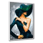 Quadro Decorativo 1 Peça 40x60 Mulher Elegância E Glamour - M