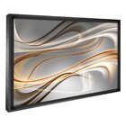 Quadro Decorativo 1 Tela Abstrato Linhas Diversos Tamanhos Br