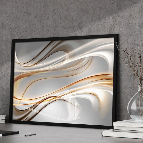 Quadro Decorativo 1 Tela Abstrato Linhas Diversos Tamanhos Pr