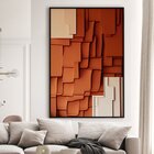 Quadro Decorativo 1 Tela Abstrato Ondas Diversos Tamanhos Tab