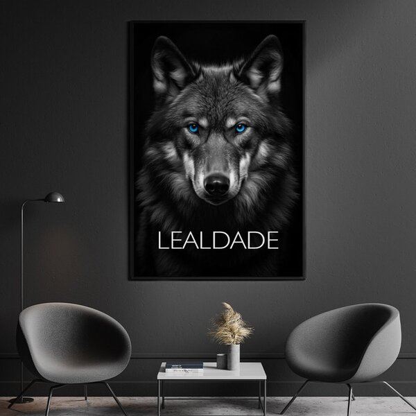 Quadro Decorativo 1 Tela Animais Lealdade Rosto Lobo Diversos