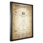 Quadro Decorativo 1 Tela Artista Leonardo Da Vinci O Homem Vi