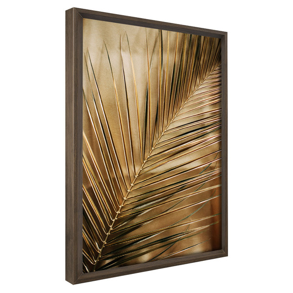 Quadro Decorativo 1 Tela Folha Dourada Natural