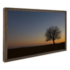 Quadro Decorativo 1 Tela Paisagem Por Do Sol  60x40 Branca