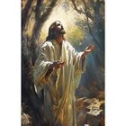 Quadro Decorativo 1 Tela Pintura Religiosa Jesus E O Céu Dive