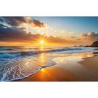 Quadro Decorativo 1 Tela Praia E Pôr Do Sol Diversos Tamanhos