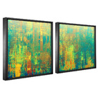 Quadro Decorativo 2 Telas Pintura Abstrata Ii  60x40 Branca