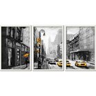 Quadro Decorativo 3 Telas Cidades New York Diversos Tamanhos