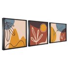 Quadro Decorativo 3 Telas Composição Ii Diversos Tamanhos Nat