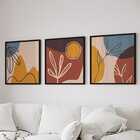 Quadro Decorativo 3 Telas Composição Ii Diversos Tamanhos Pre