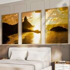 Quadro Decorativo 3 Telas Paisagem Fernando De Noronha Divers