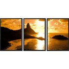 Quadro Decorativo 3 Telas Paisagem Fernando De Noronha Divers