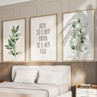 Quadro Decorativo 3 Telas Só O Bem Fica Diversos Tamanhos Tab