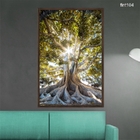 Quadro Decorativo 40x60cm Canvas Arvore Da Vida Raizes Sol Na