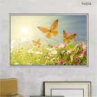 Quadro Decorativo 40x60cm Canvas Borboletas E Flores Ao Por D