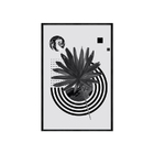Quadro Decorativo 40x60cm Canvas Geometrico Folha Exotica Mod