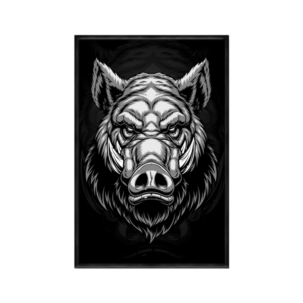 Quadro Decorativo 40x60cm Canvas Javali Pb Anm030