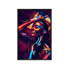 Quadro Decorativo 40x60cm Canvas Mulher Com Pintura No Corpo