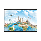 Quadro Decorativo 40x60cm Canvas Pontos Turisticos Mundiais C