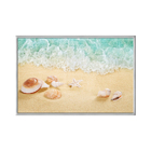 Quadro Decorativo 40x60cm Canvas Praia Concha Do Mar E Estrel