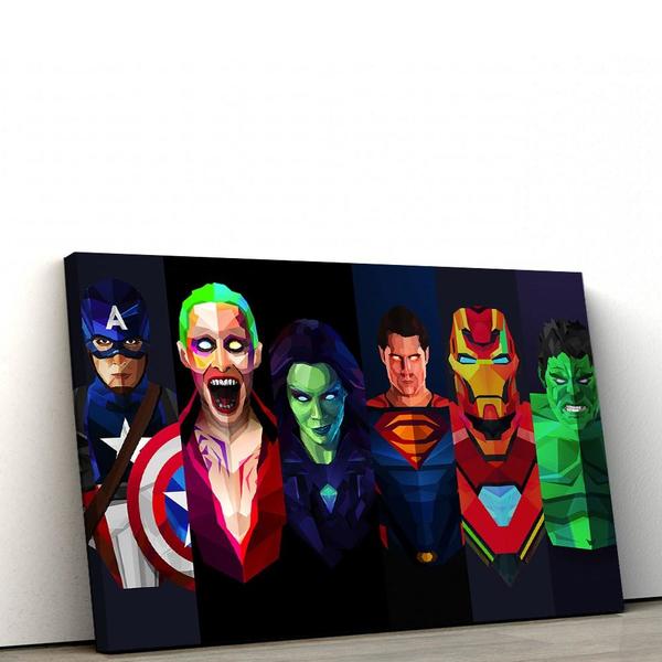 Quadro Decorativo 40x60cm Marvel Vs Dc Ii Leroy Merlin