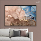 Quadro Decorativo 40x60cm Vidro Efeito Fluido Marmore Luxo Ab