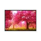 Quadro Decorativo 40x60cm Vidro Flores De Cerejeira Paisagem