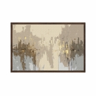 Quadro Decorativo 40x60cm Vidro Textura Moderna Dourado Abg052