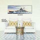 Quadro Decorativo 50x150cm Navio De Guerra