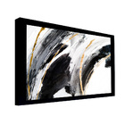 Quadro Decorativo 50x70 Cm Abstrato 037 Com Moldura Laqueada