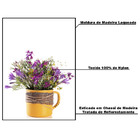 Quadro Decorativo 50x70 Cm Flor 024 Com Moldura Laqueada Pret