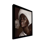 Quadro Decorativo 50x70 Cm Mulher 055 Com Moldura Laqueada Pr