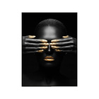 Quadro Decorativo 50x70 Cm Mulher 056 Com Moldura Laqueada Pr