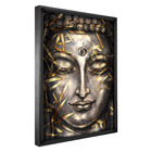 Quadro Decorativo 60x40 Model. Buda Preta