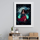 Quadro Decorativo 60x48 Pomba Gira Maria Farrapo Moldura:made