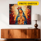 Quadro Decorativo 60x60cm - O Esplendor Dourado Da Virgem Mar