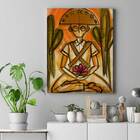 Quadro Decorativo 60x90 Cangaceiro Alumiado Em Tecido Canvas