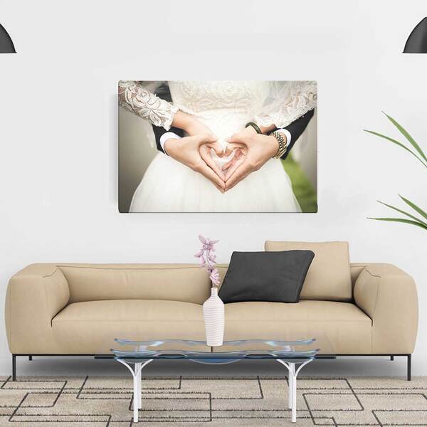 Quadro Decorativo 60x90 Casamento Em Tecido Canvas