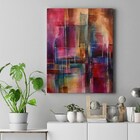 Quadro Decorativo 60x90cm Abstrato Purple