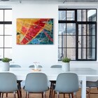 Quadro Decorativo 60x90cm Pintura Abstrata