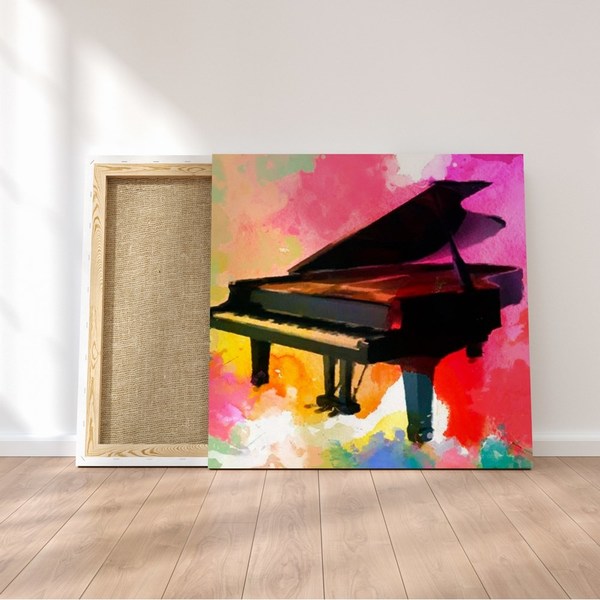 Quadro Decorativo 90x90cm Piano Color Leroy Merlin
