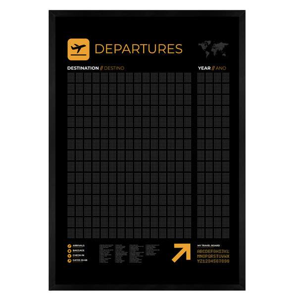 Quadro Decorativo Preto 60x90cm