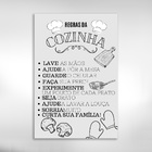 Quadro Decorativo  Regras Da Cozinha